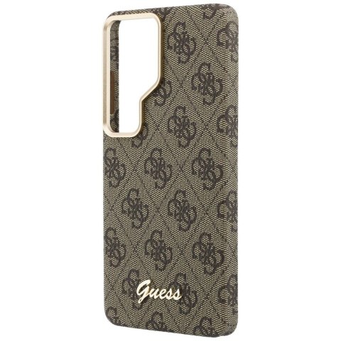 GUESS futerał do SAMSUNG S26 Ultra GUHMS26L5P4FWMSW (4G Script MagSafe) brązowy