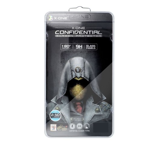 Szkło hartowane X-ONE Full Cover Extra Strong Privacy - do iPhone 16 Pro Max/17 Pro Max (full glue) czarny