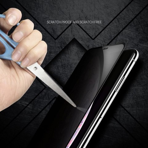 Szkło hartowane X-ONE Full Cover Extra Strong Privacy - do iPhone 16 Pro/17/17 Pro (full glue) czarny