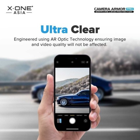 Szkło szafirowe X-ONE na obiektyw aparatu Camera Armor Pro - do iPhone 16 Pro/16 Pro Max