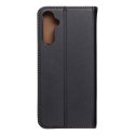 Etui z klapką na Samsung A05s Smart Pro Book skórzane czarne