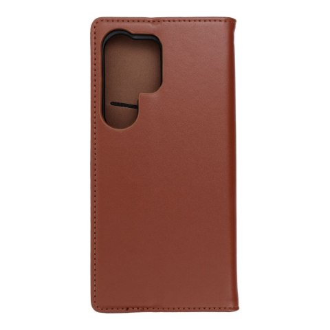 Etui z klapką na Samsung S25 ULTRA Smart Pro Book skórzane brązowe