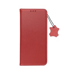 Etui z klapką na iPhone 11 Smart Pro Book skórzane bordowe