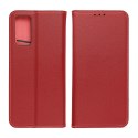 Etui z klapką na iPhone 11 Smart Pro Book skórzane bordowe