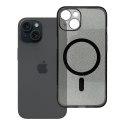 Futerał do iPhone 14 Clear Mag Cover (STR / CAMERA PROTECTION) zgodny z MagSafe czarny glitter