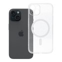 Futerał do iPhone 14 Clear Mag Cover (STR / CAMERA PROTECTION) zgodny z MagSafe transparentny glitter
