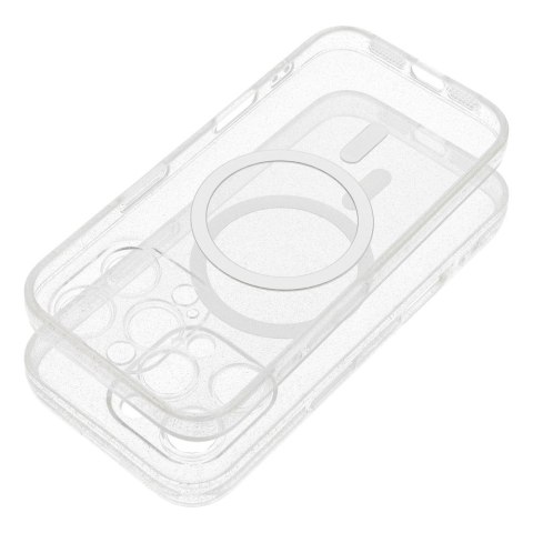 Futerał do iPhone 14 Clear Mag Cover (STR / CAMERA PROTECTION) zgodny z MagSafe transparentny glitter