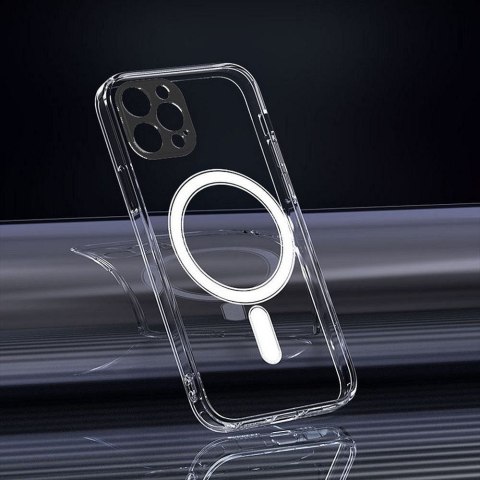 Futerał do iPhone 14 Clear Mag Cover (STR / CAMERA PROTECTION) zgodny z MagSafe transparentny