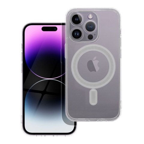 Futerał do iPhone 14 PRO Clear Mag Cover (STR / CAMERA PROTECTION) zgodny z MagSafe transparentny