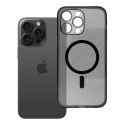 Futerał do iPhone 14 PRO MAX Clear Mag Cover (STR / CAMERA PROTECTION) zgodny z MagSafe czarny glitter