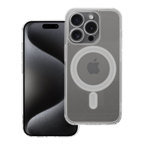 Futerał do iPhone 15 PRO Clear Mag Cover (STR / CAMERA PROTECTION) zgodny z MagSafe transparentny