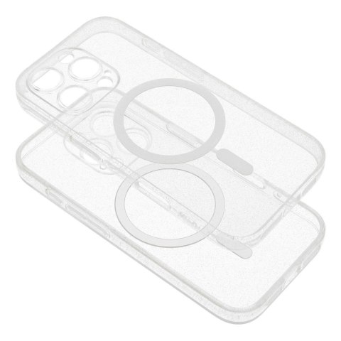 Futerał do iPhone 15 PRO MAX Clear Mag Cover (STR / CAMERA PROTECTION) zgodny z MagSafe transparentny glitter