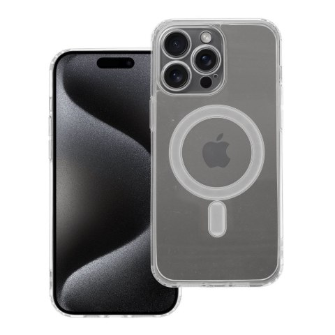 Futerał do iPhone 15 PRO MAX Clear Mag Cover (STR / CAMERA PROTECTION) zgodny z MagSafe transparentny
