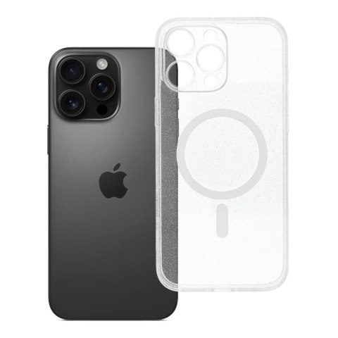 Futerał do iPhone 16 PRO MAX Clear Mag Cover (STR / CAMERA PROTECTION) zgodny z MagSafe transparentny glitter