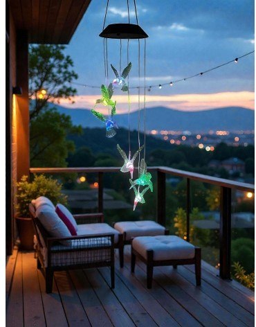 Girlanda ogrodowa solarna kolibry LED 80cm 2306