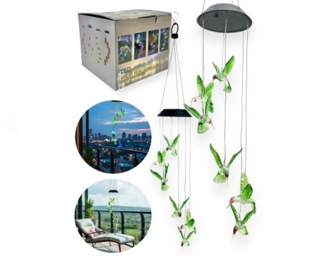 Girlanda ogrodowa solarna kolibry LED 80cm 2306