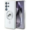 KARL LAGERFELD futerał do SAMSUNG S25 Ultra KLHMS25LHLSKCH (Magnetic IML Metal KC Heads) biały