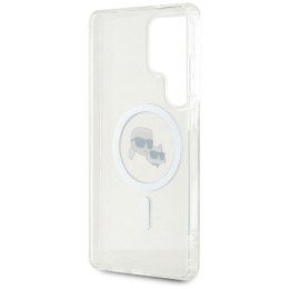 KARL LAGERFELD futerał do SAMSUNG S25 Ultra KLHMS25LHLSKCH (Magnetic IML Metal KC Heads) biały