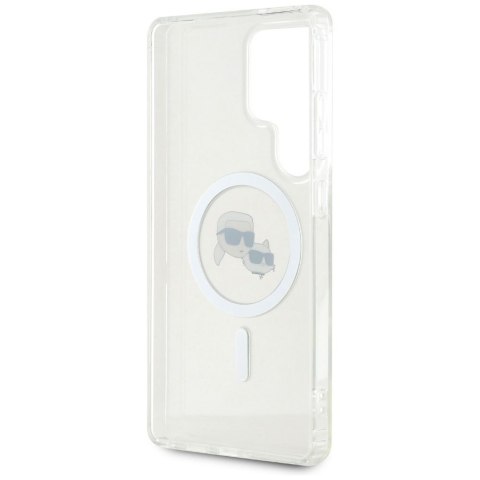 KARL LAGERFELD futerał do SAMSUNG S25 Ultra KLHMS25LHLSKCH (Magnetic IML Metal KC Heads) biały