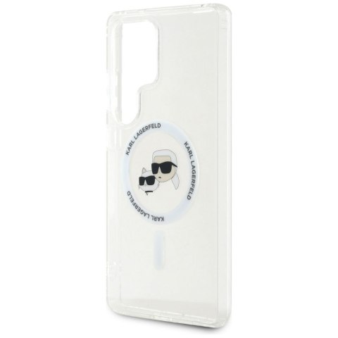 KARL LAGERFELD futerał do SAMSUNG S25 Ultra KLHMS25LHLSKCH (Magnetic IML Metal KC Heads) biały