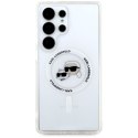KARL LAGERFELD futerał do SAMSUNG S25 Ultra KLHMS25LHLSKCH (Magnetic IML Metal KC Heads) biały