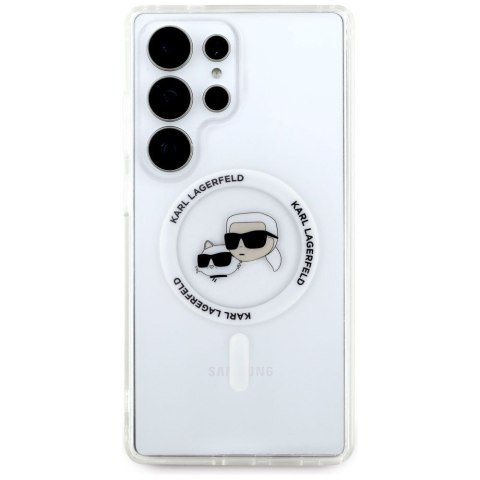 KARL LAGERFELD futerał do SAMSUNG S25 Ultra KLHMS25LHLSKCH (Magnetic IML Metal KC Heads) biały