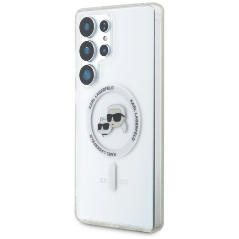 KARL LAGERFELD futerał do SAMSUNG S25 Ultra KLHMS25LHLSKCH (Magnetic IML Metal KC Heads) biały