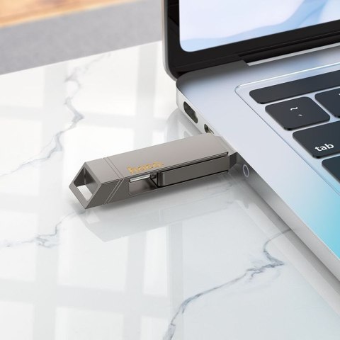Pendrive 32GB USB 3.2 (USB A + USB C) Hoco UD15 szary