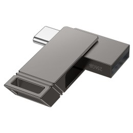 Pendrive 64GB USB 3.2 (USB A + USB C) Hoco UD14 szary