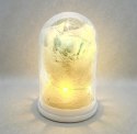 Wieczna róża LED w szkle 16cm wal789674