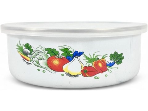 Zestaw misek emaliowanych z pokrywkami 10-18cm/24