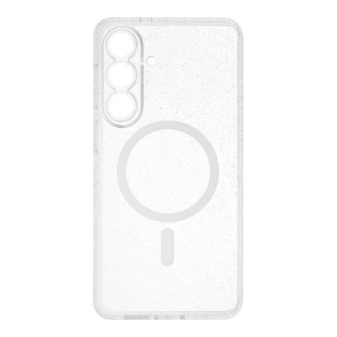 Futerał do Samsung S26 PLUS Clear Mag Cover (STR / CAMERA PROTECTION) zgodny z MagSafe transparentny glitter