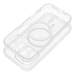 Futerał do Samsung S26 PLUS Clear Mag Cover (STR / CAMERA PROTECTION) zgodny z MagSafe transparentny glitter