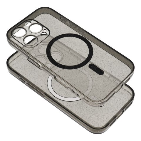 Futerał do Samsung S26 ULTRA Clear Mag Cover (STR / CAMERA PROTECTION) zgodny z MagSafe czarny glitter