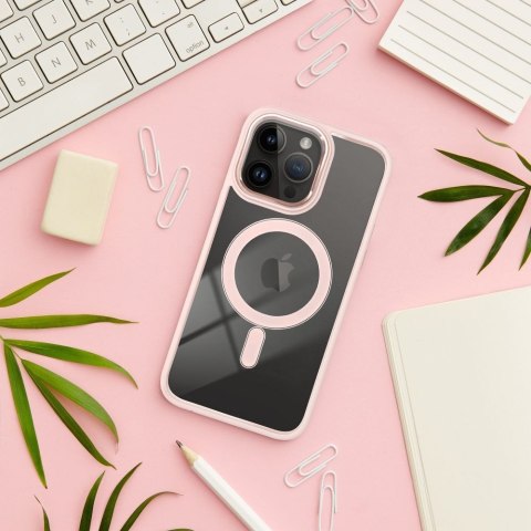 Futerał do iPhone 17 AIR Color Edge Mag Cover zgodny z MagSafe różowy