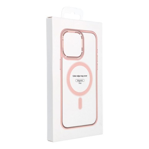 Futerał do iPhone 17 AIR Color Edge Mag Cover zgodny z MagSafe różowy