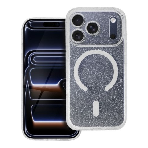 Futerał do iPhone 17 PRO Clear Mag Cover (STR / CAMERA PROTECTION) zgodny z MagSafe transparentny glitter