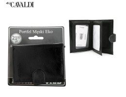 Portfel męski eko na blistrze F18-054W-BL Black
