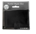 Portfel męski eko na blistrze F18-054W-BL Black