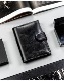 Portfel męski eko na blistrze F18-054W-BL Black