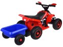 Quad elektryczny na akumulator dla dziecka +przyczepka ef świetlne PA0351