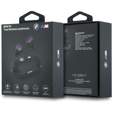 Słuchawki bezprzewodowe douszne ENC BMW TWS Metal Logo BMW001142 czarne