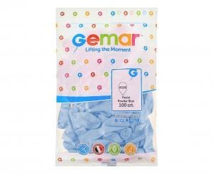 Balony Gemar 12" pastel pudrowe błękitne 100szt. G110/108