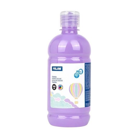 Farba plakatowa tempera 500ml pastel jasny fiolet