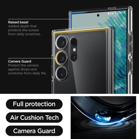 Futerał SPIGEN Ultra Hybrid do SAMSUNG S24 ULTRA crystal clear
