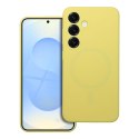 Futerał do Honor 400 SMART Silicone 2mm (camera protection) zgodny z MagSafe żółty