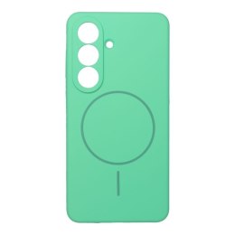 Futerał do Samsung S26 Silicone 2mm (camera protection) zgodny z MagSafe miętowy