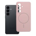 Futerał do Samsung S26 Silicone 2mm (camera protection) zgodny z MagSafe pudrowy róż