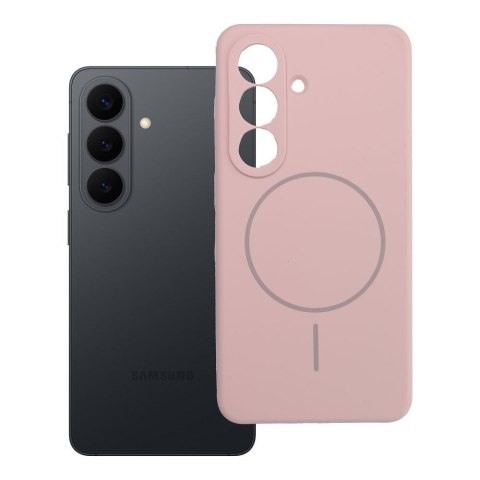 Futerał do Samsung S26 Silicone 2mm (camera protection) zgodny z MagSafe pudrowy róż