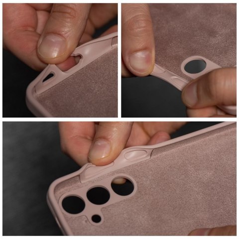 Futerał do Samsung S26 Silicone 2mm (camera protection) zgodny z MagSafe pudrowy róż